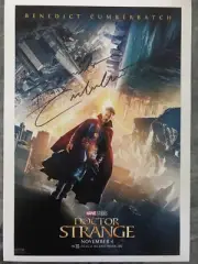 Benedict Cumberbatch Signed Dr Strange Mini Poster With COA