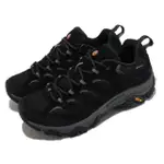 【MERRELL】登山鞋 MOAB 3 GTX 女鞋 黑 灰 防水 VIBRAM 戶外 GORE-TEX 支撐 避震(ML036320)