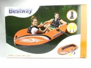 Bestway Hydro Force Inflatable Boat Raft with Oars & Pump. 2.42m x 1.41m. BNIB.