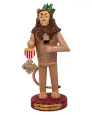 Kurt Adler 10in Wizard Of Oz Cowardly Lion Nutcracker NoSize Brown