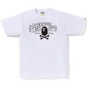 A Bathing Ape Crossbone Logo White Tee NWT Authentic
