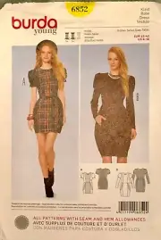 Burda Sewing Pattern 6852 Dress 6-16 New And Uncut