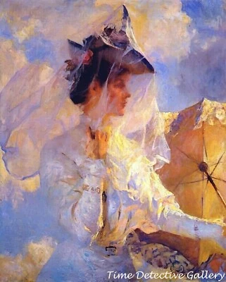 "Against the Sky" by Frank Weston Benson - circa 1910 - Historic Art Print