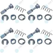 4 X You.S Door Set Key Cylinder Front Left for Audi A6 (4B) - 1U0837167 (for: Audi)