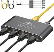 ATLAHET Ethernet Splitter 1 in 2 Out High-Speed 1000/100Mbps Ethernet Splitter