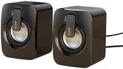 UOOD Bluetooth Bookshelf Speakers,Compact Professional Studio Monitors,Built in Amplifier，Stereo Bass Sound Box Subwoofer Music Player (Color : Black)