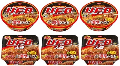 NISSIN Noodles YAKISOBA UFO Ramen Instant Cup Food Sauce Flavor 167g Set Japan