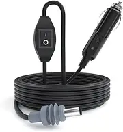 Starlink Mini Car Charger,3M/10FT Starlink Mini Power Cable Direct to Cigarette 12V-24V Adapter with Switch,DC Male to Cigarette Lighter Plug and Play (CB7)