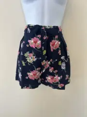 The Seamstress Of Bloomsbury Emma Tap Shorts Navy Floral Size 12 BNWT RRP £40.00
