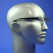 Computer Reading Glasses Hot Silver Tech Frame Bottomless Screen TV Lens +1.75