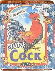 (Large, Filthy Cock) - Filthy Cock Bar Soap Turmeric Clove Orange Cinnamon Allspice Vanilla By Filthy Farmgirl