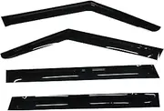 YW AUTO Out Channel Ventvisor/Window Deflectors/Window Visor | Fits 2009-2017 Skoda Yeti 5L, 4 pcs.