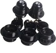 5pcs 110V 220V E27 Screw Black Light Bulb Lamp Holder Base Pendant Bulb Socket