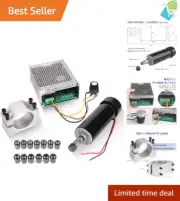 High-Power CNC Spindle 500W Air Cooled Motor, ER11 Collets, DIY Engraving Kit