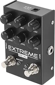 Electric Guitar Synthesizer Distortion Effect Pedal Adjustable Extreme Guitar Pedal for Music Enthusiasts