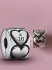 Pandora 2 Hearts Clips 2020 L.E with one Certificate of Authenticity N9 Sept.