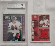 Brad Johnson 2000 Donruss Preferred QBC #85 BGS 9 Mint, 2003 SP Jersey Card Lot