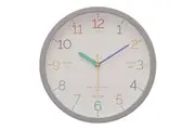 LEARN The Time Grey 30cm Silent Wall Clock by One Six Eight London