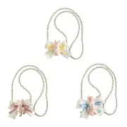 Phones Back Clip Strap Long Necklace Imitation Pearls Lanyard Anti-lost Rope