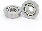 ACAECMGGFP Flange Bearing 5x14x5 mm ABEC-1 (10 PCS) F605 Z ZZ Flanged Ball Bearings Bicycle bearings