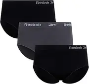 [Reebok] Women's Plus Size Seamless Hipster Briefs Underwear (3 Pack)