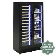 VinoVault Dual Zone 365L Wine Fridge with Can Storage