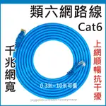 CAT6 高速網路線 超六類 網路線 RJ45 網線 CAT.6 30公分~10米 適用 網卡 IP分享器 路由器