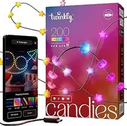 [Twinkly] Strings AUB-C – 200 Star-Shaped RGB LEDs, Green Wire, AUB-C