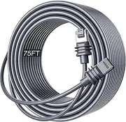 Starlink Ethernet Cable for Gen 3/Starlink Mini, Replacement Standard V3 Waterproof Cat 6 Cable, Starlink Internet Kit Satellite Network Cable for Starlink Gen 3/Starlink Mini, Gray (23M/75FT)