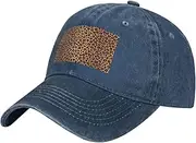 [JBYJBX] Leopard Pattern Print Outdoor Baseball Cap Dad Hat with Unisex Adjustable Trucker Cap Sun Hats Sport Hat
