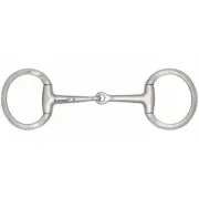 Korsteel Medium Weight Solid Mouth Eggbutt Snaffle Bit