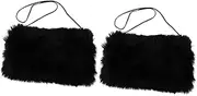 [VANZACK] 2pcs Warm Hands Portable Warmer Pouch Elegant Accessory Cozy Hand Warmer Bag with Lanyard for Cold Weather for Family Friends