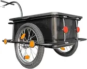 Frediuo Bike Cargo Trailer, Bicycle Trailer Convenient Portable, Multipurpose Practical Universal Detachable Box