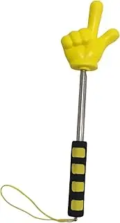 Leefasy Telescopic Teacher Pointer Stick Stretched 94cm for Classroom Supplies Stainless Steel and PP Versatile Whiteboard Pointer, Yellow
