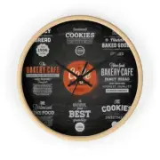 Wall clock Vintage Bakery Chalkboard Logos