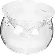 INOOMP 1 Set Elegant Glass Salad Bowl Transparent Serving Bowl with Dry Ice Container for Bar for Household Use and Cocktail Parties and Stylish Design