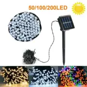100/200 LED 8 Modes Solar Powered Fairy String Lights For Outdoor Indoor Wedding