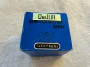DeJur Tele Converter Lens 2X, New, OS, In Box Made in Japan Fits Y-Contax