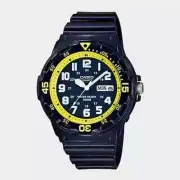 CASIO Men's Wrist Watch MRW-200HC-2B | Diver-Style, Analog Display, Blue Resin B