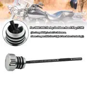 Chrome Peaked Oil Tank Dipstick For Harley-Davidson Road King FLHR 2000-2006