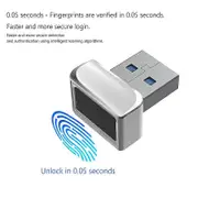 USB Fingerprint Reader for Windows 7 10 11 Hello Biometric Scanner