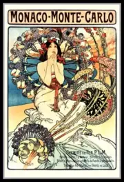 Alphonse Much Monte Carlo Vintage Art Poster Canvas Print FRIDGE MAGNET 6x8