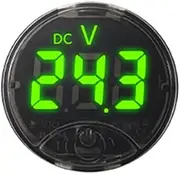 7-120VDC 0-120VDC ing Control Voltage Meter with Low Voltage Alarm and Reverse Polari Protecting Function Digital Display Colors Customizable Green