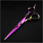 Hair Cutting Shears 6-inch Rainbow Dragon Cut Hair Thinning Barber Scissors Hairdresser Scissors for Men Women/Salon/Home/Stylist