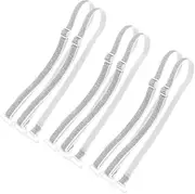 [BESPORTBLE] Soft Nylon Bra Straps 6pcs Non-slip Elastic Bra Straps for Dresses Lingerie Adjustable for Comfort