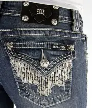 Miss Me Sequin Boot Stretch Jean *NWT*