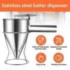 Pancake Batter Dispenser Stainless Steel Funnel Cake Dispenser 40oz Large qizoy