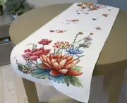 Tapestry Block Print Decorative luxury Table Runner Fabric Floral Table Throws