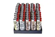50x BIC Maxi Asian Design Lighters Various Colour Box J26