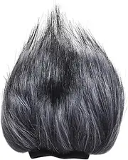 zolyet EY-M23 Furry Microphone Windscreen Artificial Fur Muff Wind Cover 12cm*12cm (L * D) for H1 H2N H4N Pro H6 for D50 D100 Grey-White